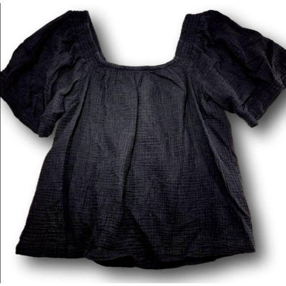 Maurices Tops - Women's Maurices Black Square Neck Blouse XL